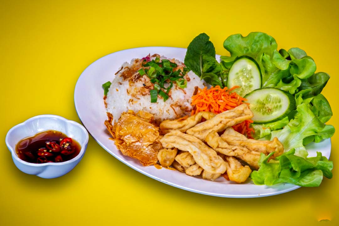 Tofu rice plate