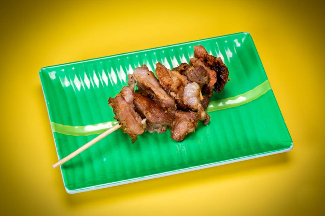 Lemongrass chicken skewers